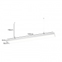 Lineal blanco abs 1200x100x70 48w 4000k algol Iluminación