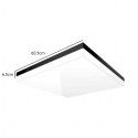 Base sobreponer color negro panel 603x603 Konnergie Iluminación