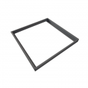 Base sobreponer color negro panel 603x603 Konnergie Iluminación