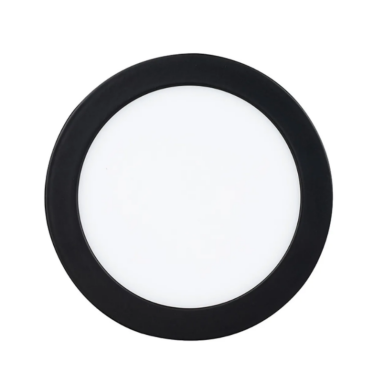 Panel sobrepuesto pro negro redondo 6w neutro 4000k Iluminación
