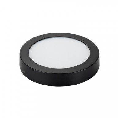 Panel sobrepuesto pro negro redondo 18w neutro 4000k konnergie Iluminación