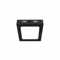 Panel sobrepuesto negro pro cuadrado 6w calido 3000k konnergie Iluminación