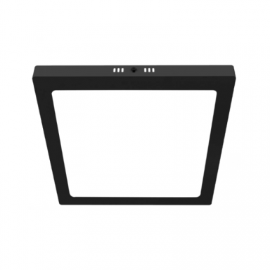 Panel sobrepuesto negro pro cuadrado 24w calido 3000k Iluminación