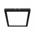 Panel sobrepuesto negro pro cuadrado 24w calido 3000k Iluminación