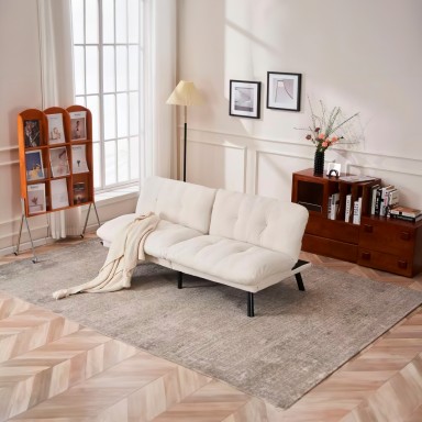 Sofá cama Somiya color crema Sofás