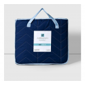 Quilt Bicolor Azul Celeste AF, Cannon Cubrecamas y Quilts