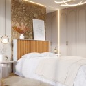 Cabecera de Cama 1.60 Detroit Blanca / Madera Muebles