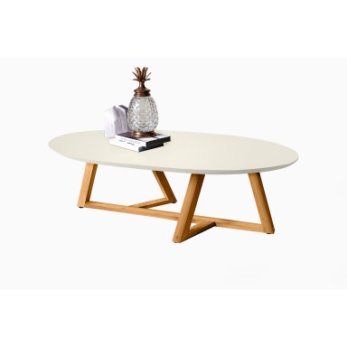 Mesa de Centro Classic Blanca / Madera Mesas de Centro