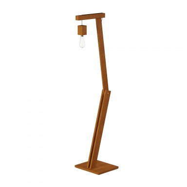 Lampara de Pie Madera Pelicano Iluminación