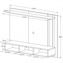 Panel TV 50" Nice Blanco Racks TV