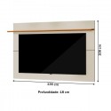 Rack Panel de TV 55" Venus Blanco / Madera Racks TV