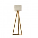 Lampara de Pie Classic Blanca / Madera Iluminación