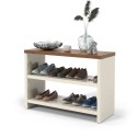 Zapatero 2 niveles Safira Blanco Muebles