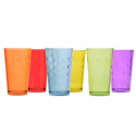 Set 6 Vasos Altos 320cc Mixed Allegra Inicio