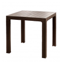 Mesa Roble con Ratán 80x80cm Reyplast Mesa plegable, Mesas