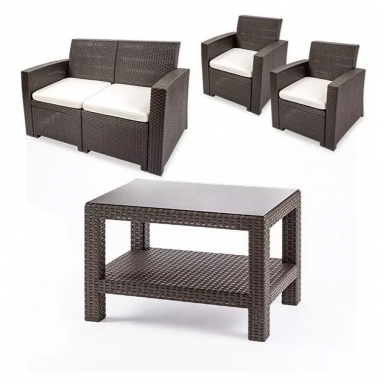 Set de terraza Tavarua 4 Piezas Reyplast Terraza y Jardin