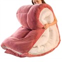 Plumon tres capas terciopelo coral Plumones