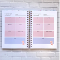 Planner Básico Flores Naranja Inicio