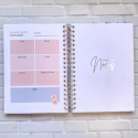 Planner Básico Flores Naranja Inicio