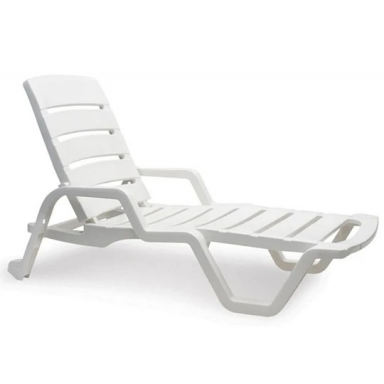 Set 2 Reposeras cabo blanco Reyplast Terraza y Jardin