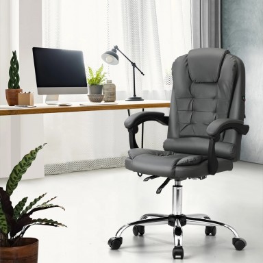 Silla Ejecutiva Masajeadora Gris Sillas de oficina