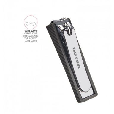 Cortauñas cromado de manicura con depósito Belleza