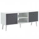Rack TV Moderno 50 Pulgadas Blanco / Gris Racks TV