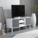Rack TV Moderno 50 Pulgadas Blanco / Gris Racks TV