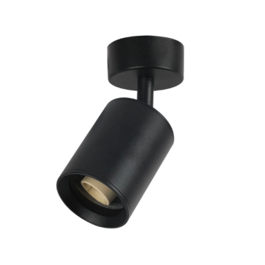 Foco porta gu10 negro sobrepuesto led modelo Altair I Iluminación