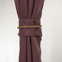 Cortina set Yasmin 8 pzas. 1.40 x 2.25 Chocolate Cortinas
