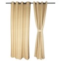 Cortinas Argollas Set Barcelona 1.40x2.25 cm Arena Cortinas