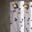Cortinas Argollas Set Teresita 140x2.25 cm Azul. Masel Cortinas