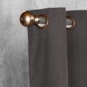 Cortinas Set B.O. Microfibra 2 pzas. 1.40 x 2.25 cm Gris Oscuro. Masel Cortinas