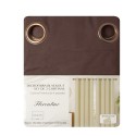 Cortinas Set B.O. Microfibra 2 pzas. 1.40 x 2.25 cm Chocolate. Masel Cortinas