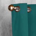 Cortinas Set B.O. Microfibra 2 pzas. 1.40 x 2.25 cm Turquesa. Masel Cortinas
