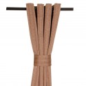Cortina Argollas SORICA 2 1.40 X 2.25 cm Chocolate. Masel Inicio