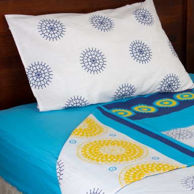 Juego de Sabanas Runas 2.5 plazas Gris. Masel Sábanas