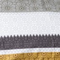 Juego de Sabanas Rayas 2.5 plazas Taupe. Masel Sábanas