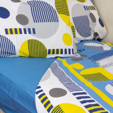 Juego de Sabanas Pacman 2.5 plazas Azul. Masel Sábanas