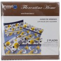 Juego de Sabanas Pacman 1.5 plazas Azul. Masel Sábanas