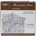 Juego de Sabanas Line 2.0 plazas Taupe. Masel Sábanas