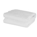 Cubre colchón Microfibra 1.5 plaza Blanco. Masel Cubre Colchón