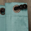 Cortinas de argolla Set Embosed 1.40 x 2.25 Turquesa. Masel Cortina