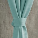 Cortinas de argolla Set Embosed 1.40 x 2.25 Turquesa. Masel Cortina