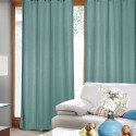 Cortinas de argolla Set Embosed 1.40 x 2.25 Turquesa. Masel Cortina