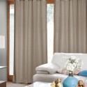 Cortinas de argolla Set Embosed 1.40 x 2.25 Taupe. Masel Cortina