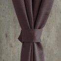 Cortinas de argolla Set Embosed 1.40 x 2.25 Chocolate. Masel Cortina