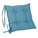 Set de 2 Cojines Botones tela lisa 45x45 cms Turquesa. Masel Inicio