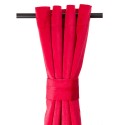 Cortitna Argollas New Velvet 140 x 220 cms Roja. Masel Inicio