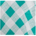 Mantel PVC Cuadrille Redondo 180 cm. Turquesa. Masel Inicio